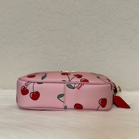 Coach Mini Jamie Camera Bag With Heart Cherry Print - Picture 5 of 12